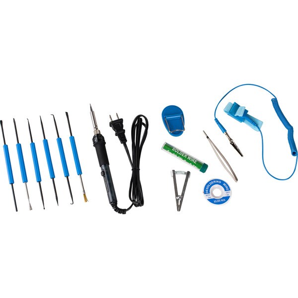 Main product image for Deluxe Adjustable Soldering Iron Kit 25W to 60W 374-150